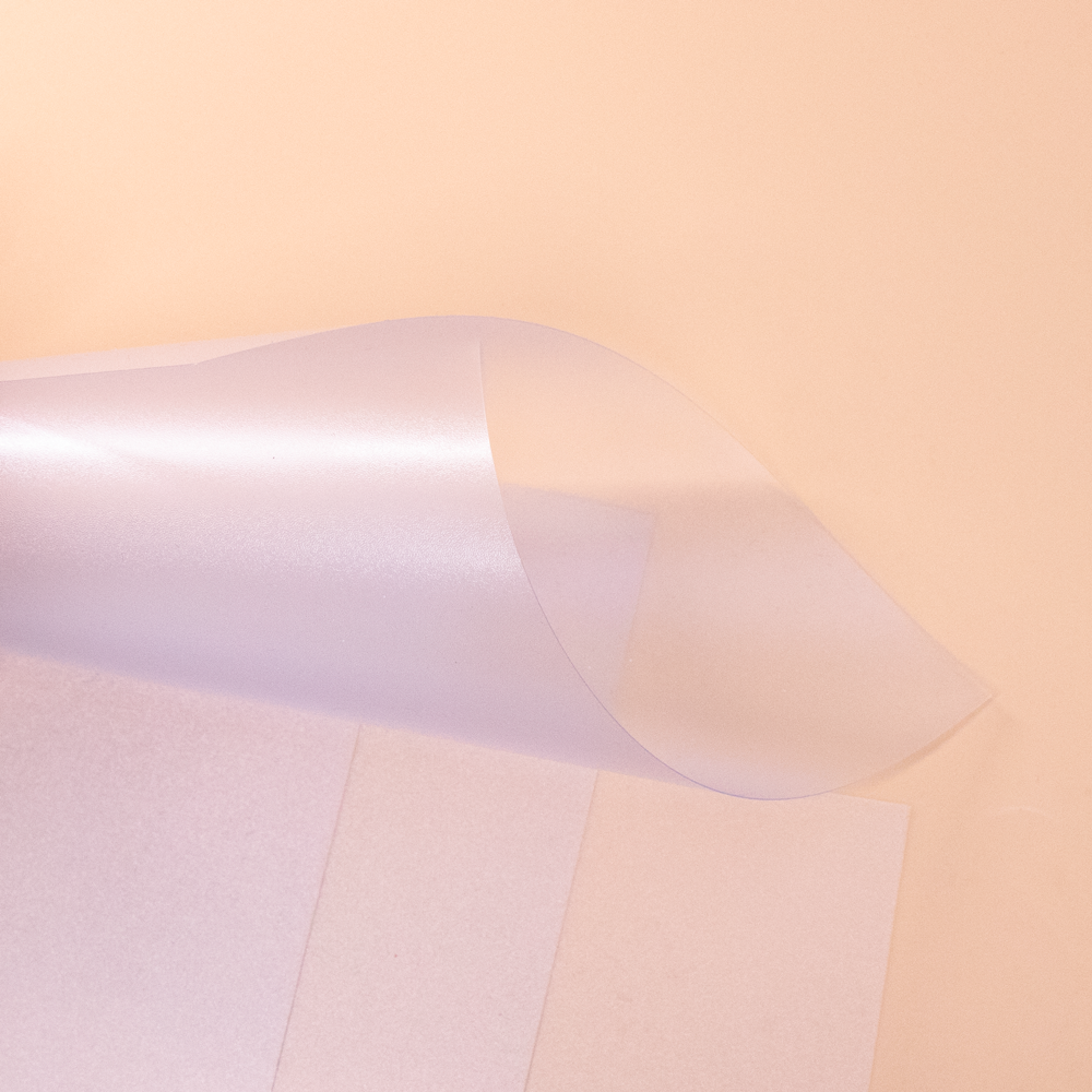 Lámina de PVC transparente Mate 